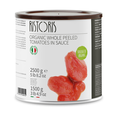 Ristoris Org. Peeled Tomatoes Tin 2.5kg x6