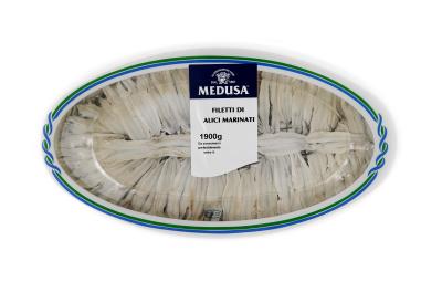 Medusa Pickled White Anchovies Fillets 1.9kgx2