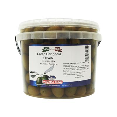 Madama Oli Green Cerignola Olives in Brine 3.1kgx2