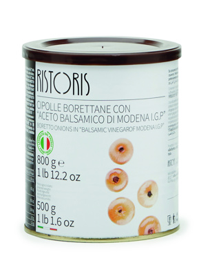 Ristoris Borettana Onions in Balsamic tin 800g x6